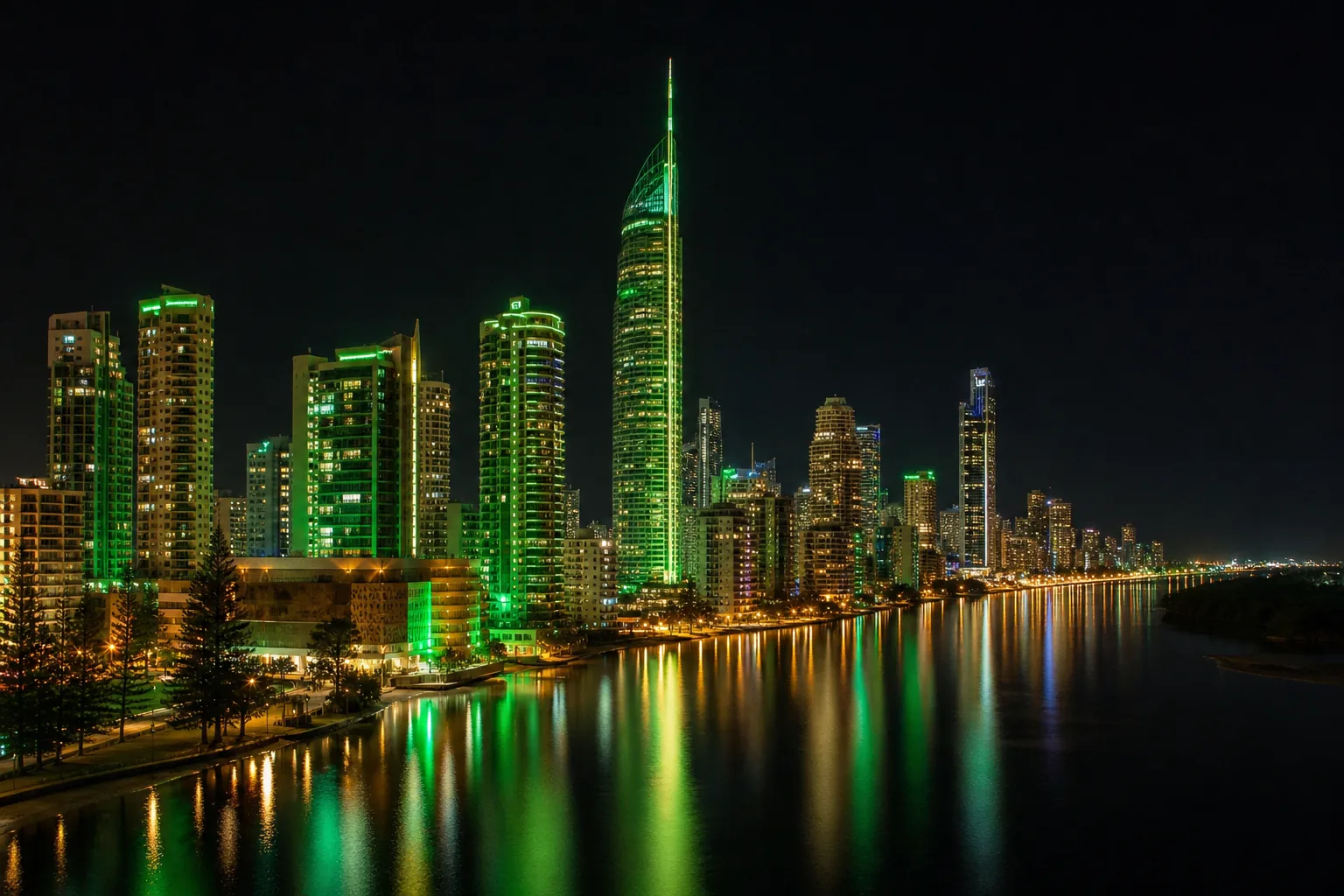 Editorial city guide graphic for Wazamba Casino readers in Gold Coast, QLD